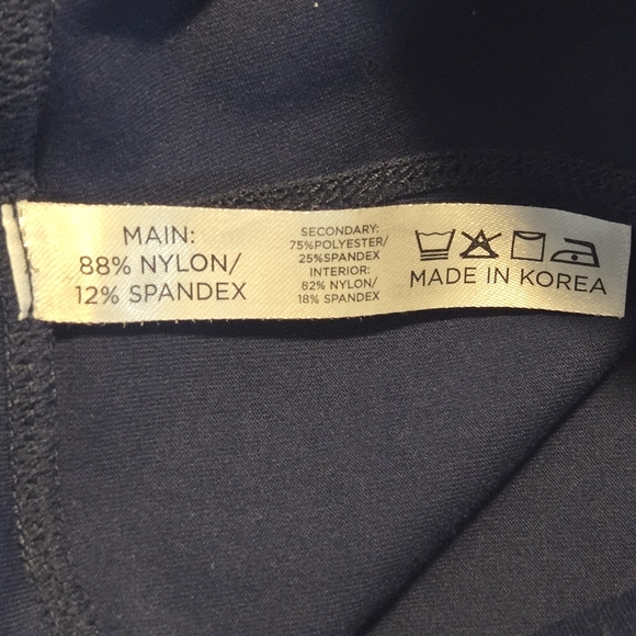 Tuckernuck Womens Activewear Blue Floral Print Wedgewood Leggins Size Large - Picture 7 of 8